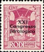 Rodi Overprint "XXI Congresso Idrologico"