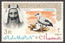 Sheik Rashid and White Stork (Ciconia ciconia)