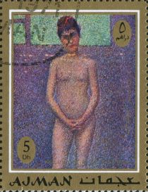 Model seen from the front; Seurat