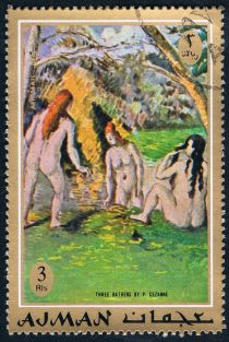 Three Bathers, by Paul Cézanne