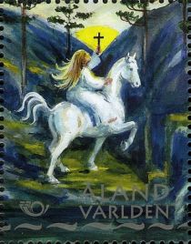 Mythical princess Signhild, Horse (Equus ferus caballus)