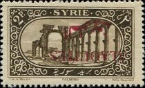 View of Palmyra overprinted