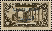 View of Palmyra overprinted