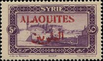 View of Aleppo overprinted