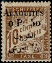 Type Duval overprinted with Syrian surcharge