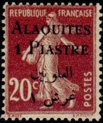 Semeuse overprinted and Syrian surcharge