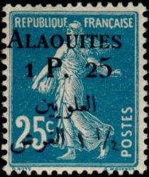 Semeuse overprinted and Syrian surcharge