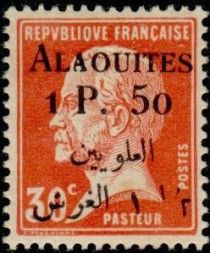 Type Pasteur overprinted and Syrian surcharge