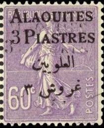 Type Semeuse overprint and Syrian surcharge