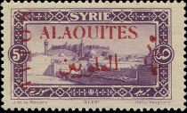 View of Aleppo overprinted