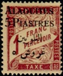 Type Duval overprinted with Syrian surcharge