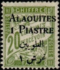 Type Duval overprinted with Syrian surcharge