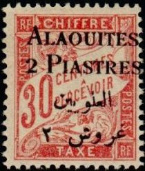 Type Duval overprinted with Syrian surcharge