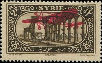 View of Palmyra overprinted