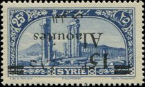 Palmyra (Tadmur) overprinted and surcharged