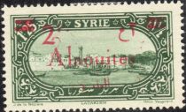 Latakia Harbor (Al Ladhiqiyah) overprint and surcharge