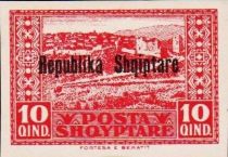 Albanian Repulic overprint