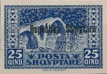 Albanian Repulic overprint