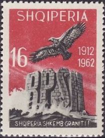 Golden Eagle (Aquila chrysaetos) over Letters“RPSH“