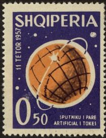 Globe, Sputnik 1 in orbit