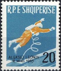 Leonov Floating in Space