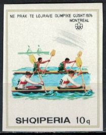 Montreal Olympic Games Emblem and Kayaking