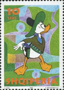 Donald Duck with ten-gallon hat