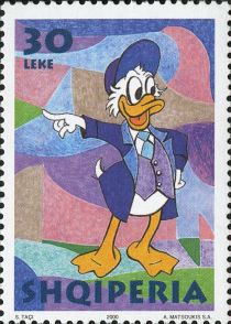 Donald Duck with cap