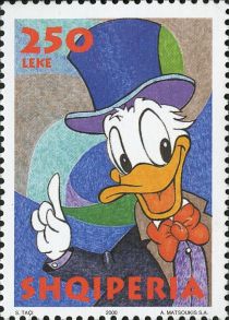 Donald Duck with top hat