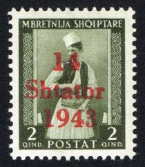 Overprint On Proclamation of Albanian independence