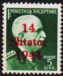 Overprint On Proclamation of Albanian independence