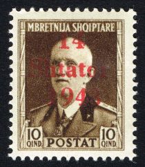 Overprint On Proclamation of Albanian independence