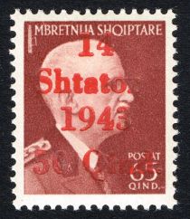 Overprint On Proclamation of Albanian independence