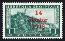 Overprint On Proclamation of Albanian independence