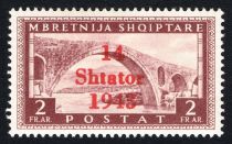 Overprint On Proclamation of Albanian independence