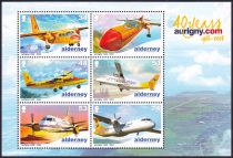 40 Years of Aurigny Air Services souvenir sheet