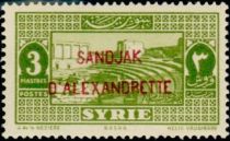 Bosra, overprinted in red