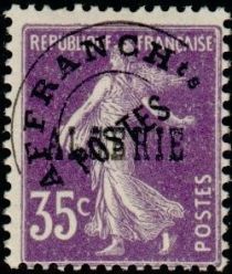 Type Semeuse - overprinted "ALGERIE"