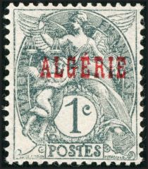 Type Blanc - overprinted "ALGERIE"