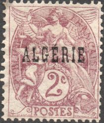 Type Blanc - overprinted "ALGERIE"