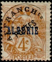 Type Blanc - overprinted "ALGERIE"