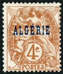 Type Blanc - overprinted "ALGERIE"