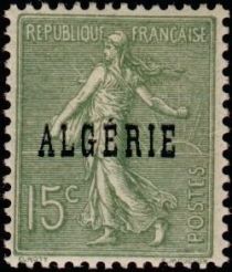 Type Semeuse - overprinted "ALGERIE"