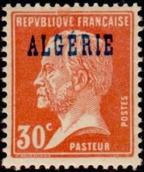 Type Pasteur - overprinted "ALGERIE"