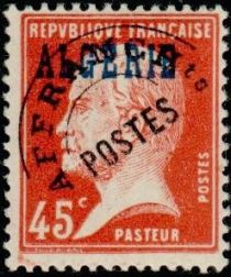 Type Pasteur - overprinted "ALGERIE"