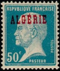 Type Pasteur - overprinted "ALGERIE"