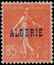 Type Semeuse - overprinted "ALGERIE"