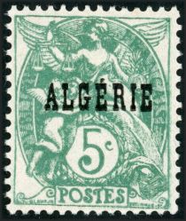 Type Blanc - overprinted "ALGERIE"