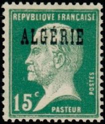 Type Pasteur - overprinted "ALGERIE"