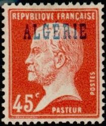 Type Pasteur - overprinted "ALGERIE"